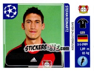 Sticker Stefan Reinartz - UEFA Champions League 2011-2012 n. 317 - Panini