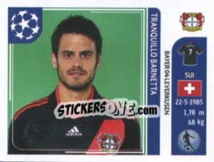 Sticker Tranquillo Barnetta - UEFA Champions League 2011-2012 n. 321 - Panini
