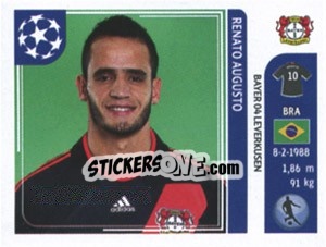 Sticker Renato Augusto - UEFA Champions League 2011-2012 n. 322 - Panini