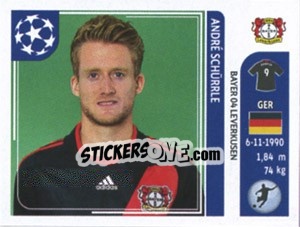Sticker Andre Schurrle - UEFA Champions League 2011-2012 n. 325 - Panini