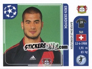 Sticker Eren Derdiyok - UEFA Champions League 2011-2012 - Panini