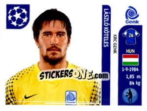 Sticker László Köteles - UEFA Champions League 2011-2012 - Panini