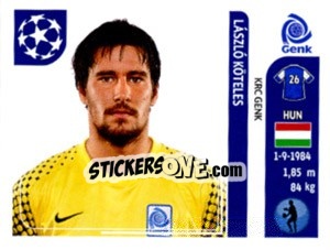 Sticker László Köteles - UEFA Champions League 2011-2012 n. 329 - Panini