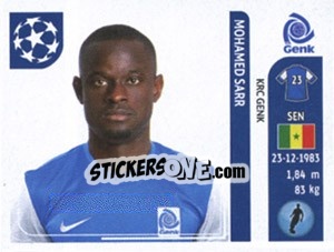 Cromo Mohamed Sarr - UEFA Champions League 2011-2012 - Panini