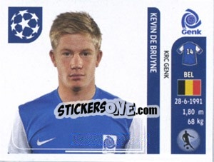 Sticker Kevin De Bruyne - UEFA Champions League 2011-2012 n. 338 - Panini