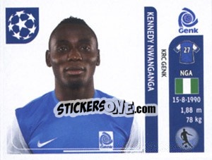 Sticker Kennedy Nwanganga - UEFA Champions League 2011-2012 - Panini