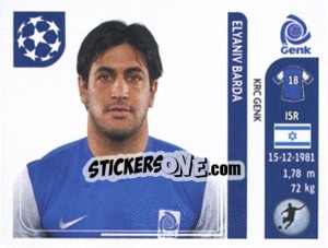 Sticker Elyaniv Barda - UEFA Champions League 2011-2012 - Panini