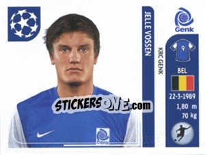 Sticker Jelle Vossen - UEFA Champions League 2011-2012 n. 344 - Panini