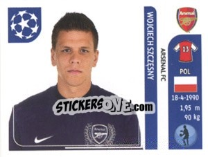 Figurina Wojciech Szczęsny - UEFA Champions League 2011-2012 - Panini