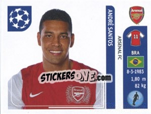 Sticker Andre Santos - UEFA Champions League 2011-2012 - Panini
