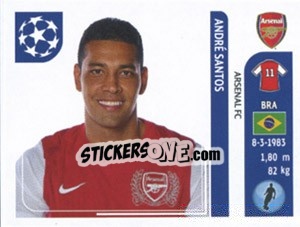 Figurina Andre Santos - UEFA Champions League 2011-2012 - Panini