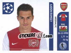 Sticker Aaron Ramsey - UEFA Champions League 2011-2012 - Panini