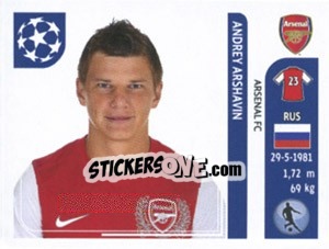 Figurina Andrey Arshavin - UEFA Champions League 2011-2012 - Panini