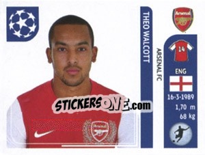 Sticker Theo Walcott - UEFA Champions League 2011-2012 n. 360 - Panini