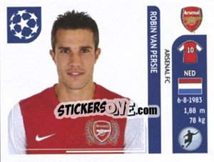 Sticker Robin van Persie - UEFA Champions League 2011-2012 n. 361 - Panini