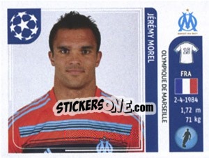 Sticker Jeremy Morel - UEFA Champions League 2011-2012 n. 368 - Panini