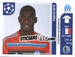 Sticker Alou Diarra - UEFA Champions League 2011-2012 - Panini