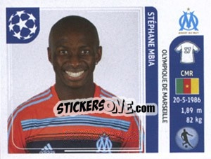 Sticker Stephane Mbia - UEFA Champions League 2011-2012 - Panini