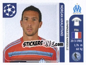 Figurina Morgan Amalfitano - UEFA Champions League 2011-2012 n. 374 - Panini