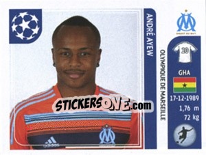Sticker Andre Ayew - UEFA Champions League 2011-2012 n. 376 - Panini