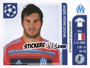 Sticker Andre-Pierre Gignac - UEFA Champions League 2011-2012 - Panini