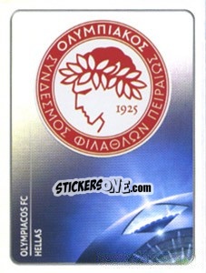 Cromo Olympiacos FC Badge - UEFA Champions League 2011-2012 - Panini