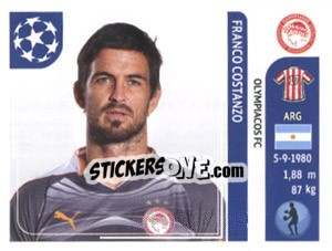 Sticker Franco Costanzo - UEFA Champions League 2011-2012 - Panini