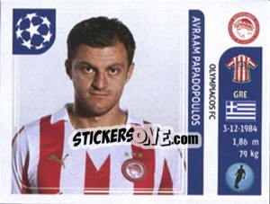 Sticker Avraam Papadopoulos - UEFA Champions League 2011-2012 - Panini