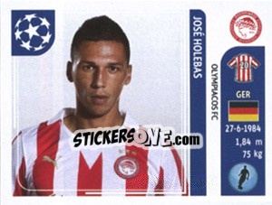 Sticker Jose Holebas - UEFA Champions League 2011-2012 - Panini