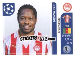 Sticker Jean Makoun - UEFA Champions League 2011-2012 n. 386 - Panini