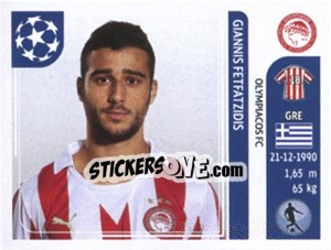 Figurina Giannis Fetfatzidis - UEFA Champions League 2011-2012 n. 388 - Panini