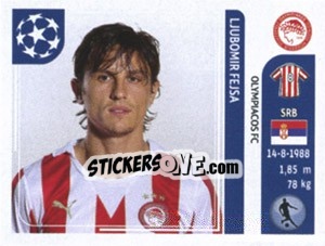 Sticker Ljubomir Fejsa - UEFA Champions League 2011-2012 n. 391 - Panini