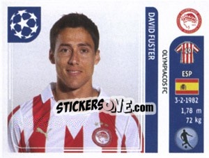 Sticker David Fuster - UEFA Champions League 2011-2012 n. 392 - Panini