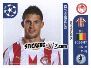 Sticker Kevin Mirallas - UEFA Champions League 2011-2012 - Panini