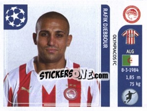 Sticker Rafik Djebbour - UEFA Champions League 2011-2012 n. 395 - Panini