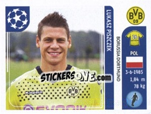 Sticker Lukasz Piszczek - UEFA Champions League 2011-2012 n. 399 - Panini
