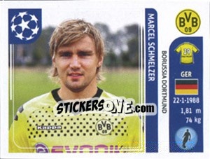 Sticker Marcel Schmelzer - UEFA Champions League 2011-2012 n. 400 - Panini