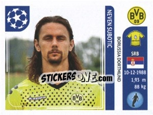 Cromo Neven Subotic - UEFA Champions League 2011-2012 - Panini