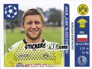 Sticker Jakub «Kuba» Blaszczykowski - UEFA Champions League 2011-2012 n. 402 - Panini
