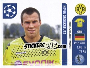 Sticker Kevin Grosskreutz - UEFA Champions League 2011-2012 - Panini