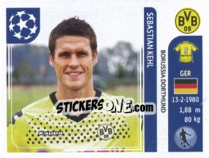 Sticker Sebastian Kehl - UEFA Champions League 2011-2012 n. 404 - Panini