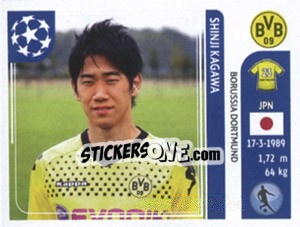 Sticker Shinji Kagawa - UEFA Champions League 2011-2012 n. 405 - Panini