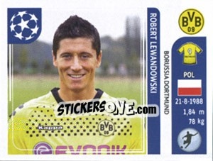 Sticker Robert Lewandowski - UEFA Champions League 2011-2012 - Panini