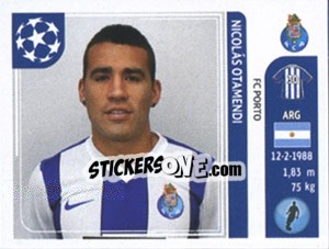 Sticker Nicolas Otamendi - UEFA Champions League 2011-2012 - Panini