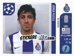 Sticker Jorge Fucile - UEFA Champions League 2011-2012 n. 418 - Panini