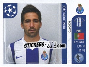Sticker João Moutinho - UEFA Champions League 2011-2012 n. 421 - Panini