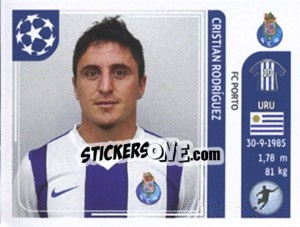 Sticker Cristian Rodriguez - UEFA Champions League 2011-2012 n. 426 - Panini