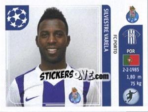 Sticker Silvestre Varela - UEFA Champions League 2011-2012 - Panini
