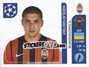 Cromo Yaroslav Rakitskiy - UEFA Champions League 2011-2012 - Panini