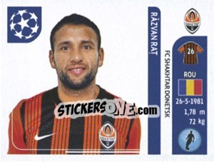 Cromo Razvan Rat - UEFA Champions League 2011-2012 - Panini